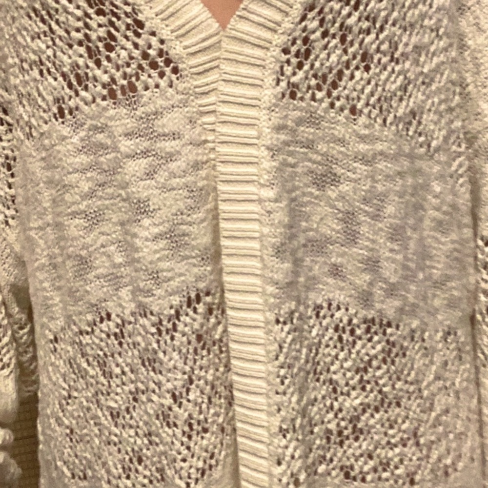 TORRID OPEN STITCH CARDIGAN OPEN FRONT SWEATER. PRISTINE, 5X. NWT - Picture 12 of 14